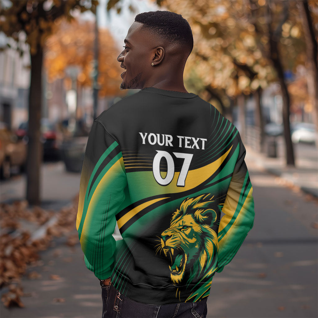 Afro-Jamaica Heritage Custom Sweatshirt Roaring Lion