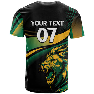 Afro-Jamaica Heritage Custom T shirt Roaring Lion
