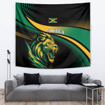 Afro-Jamaica Heritage Tapestry Roaring Lion