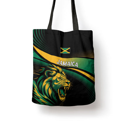 Afro-Jamaica Heritage Tote Bag Roaring Lion