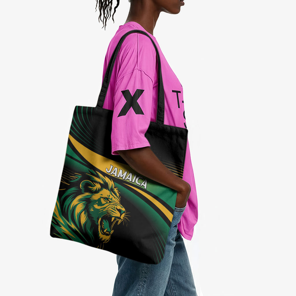 Afro-Jamaica Heritage Tote Bag Roaring Lion