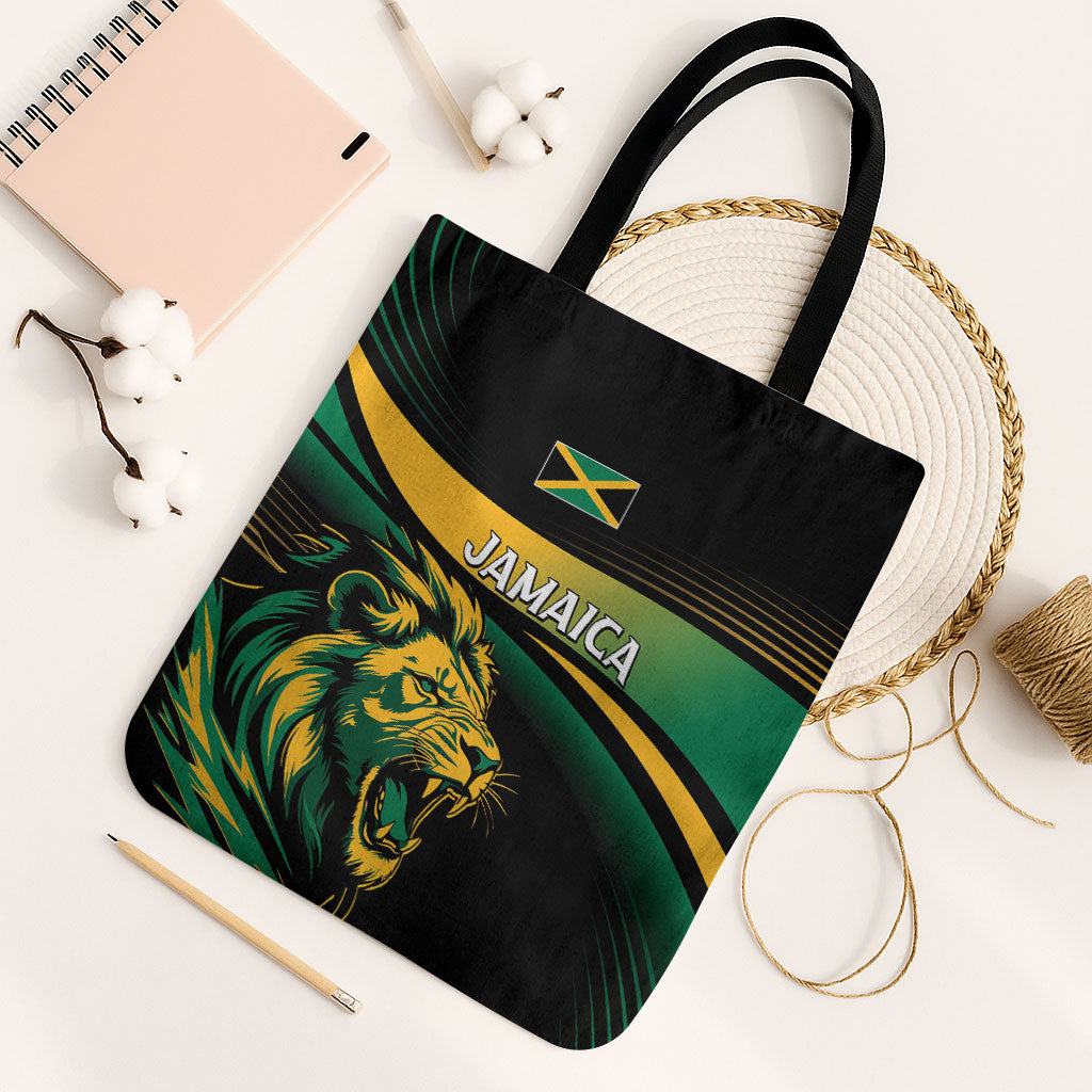 Afro-Jamaica Heritage Tote Bag Roaring Lion