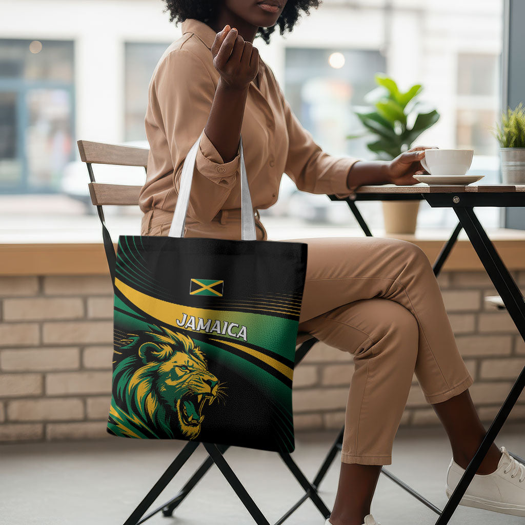 Afro-Jamaica Heritage Tote Bag Roaring Lion
