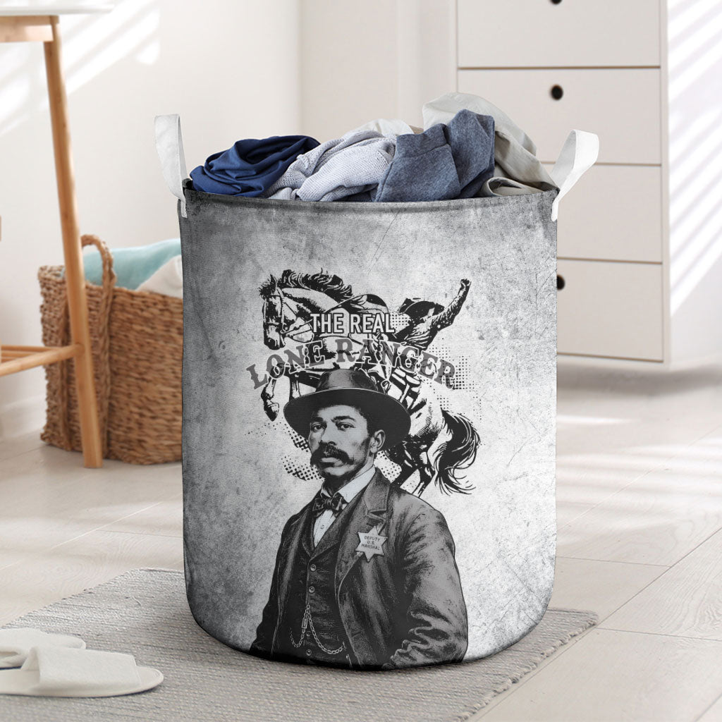 Black Cowboys - The Real Lone Ranger Reeves Laundry Basket