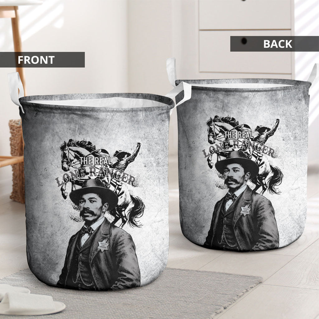 Black Cowboys - The Real Lone Ranger Reeves Laundry Basket