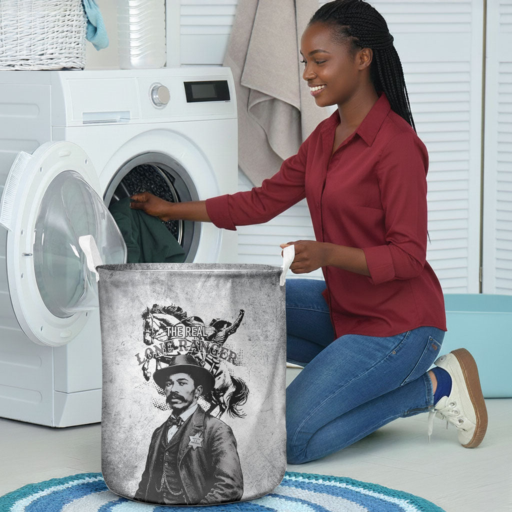Black Cowboys - The Real Lone Ranger Reeves Laundry Basket