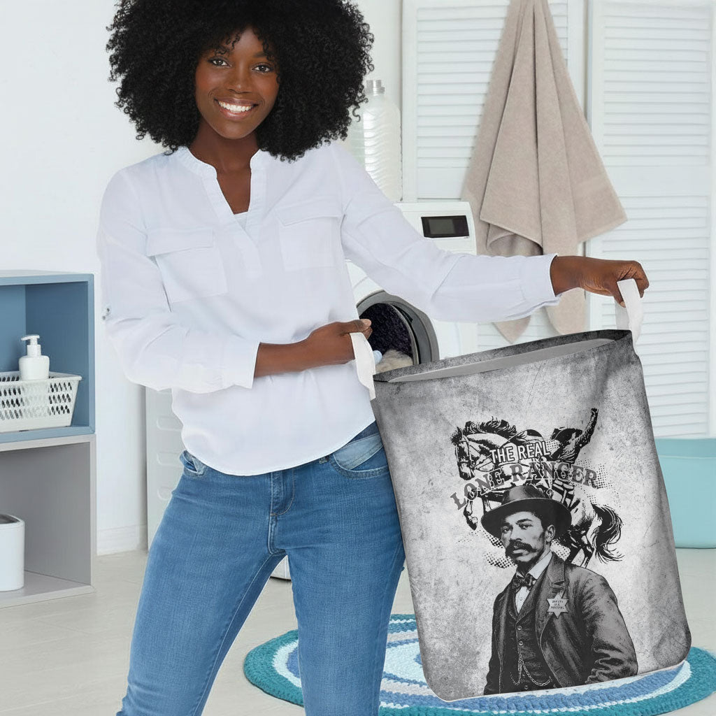 Black Cowboys - The Real Lone Ranger Reeves Laundry Basket