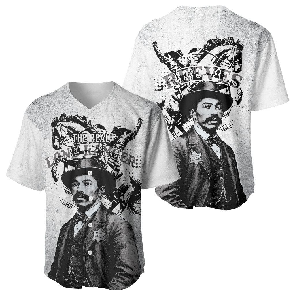 Black Cowboys - The Real Lone Ranger Reeves Baseball Jersey