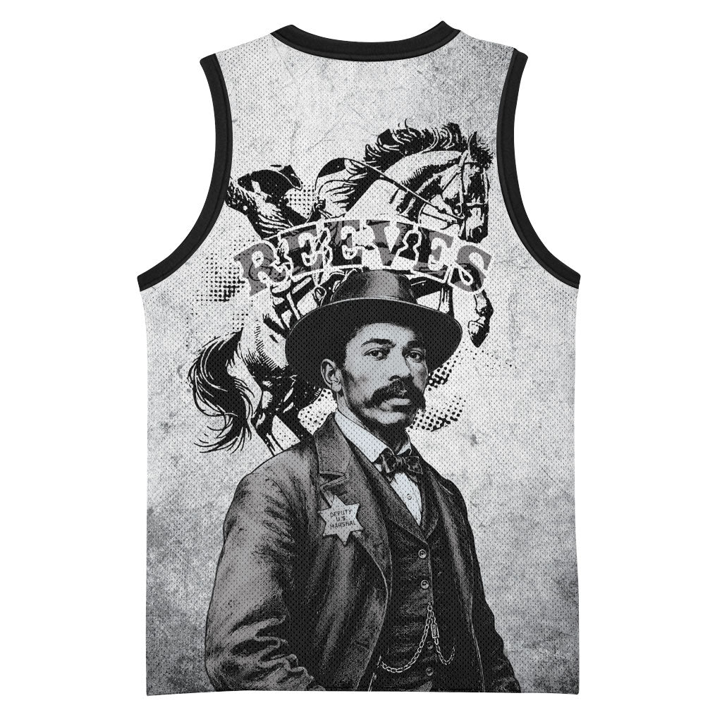 Black Cowboys - The Real Lone Ranger Reeves Basketball Jersey