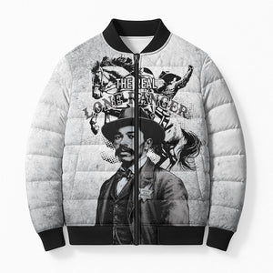 Black Cowboys - The Real Lone Ranger Reeves Bomber Puffer Jacket