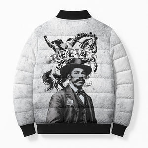 Black Cowboys - The Real Lone Ranger Reeves Bomber Puffer Jacket