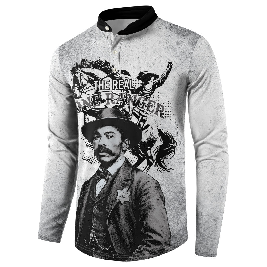 Black Cowboys - The Real Lone Ranger Reeves Button Sweatshirt