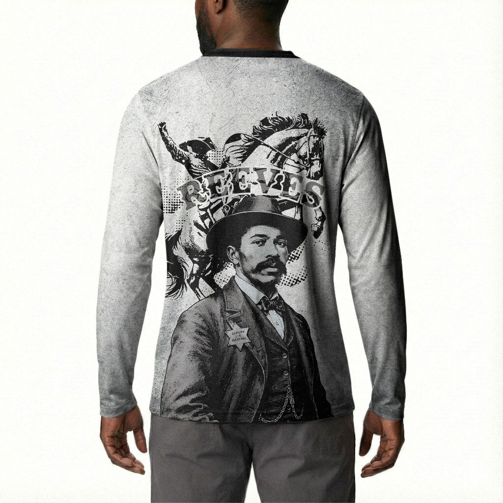 Black Cowboys - The Real Lone Ranger Reeves Button Sweatshirt