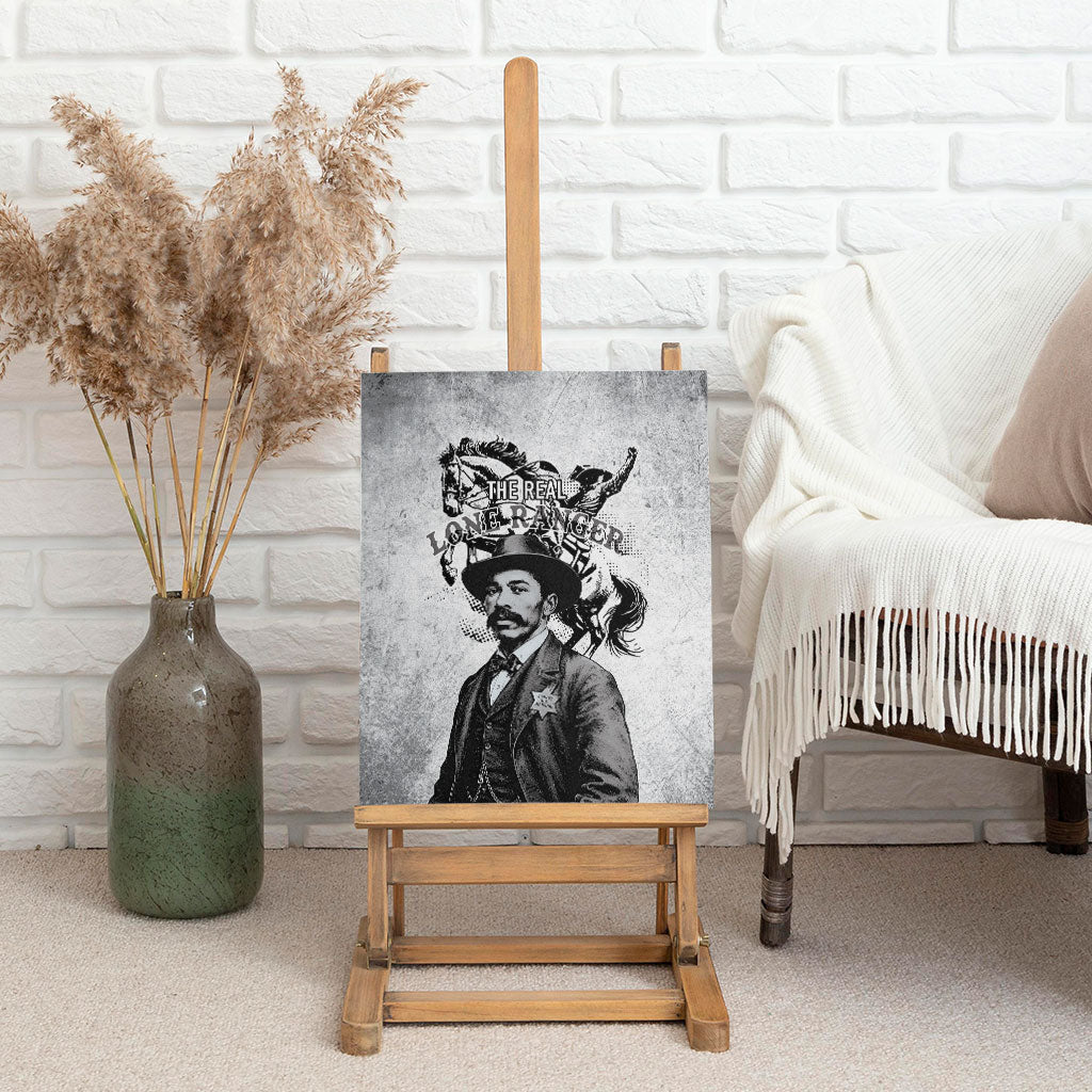 Black Cowboys - The Real Lone Ranger Reeves Canvas Wall Art