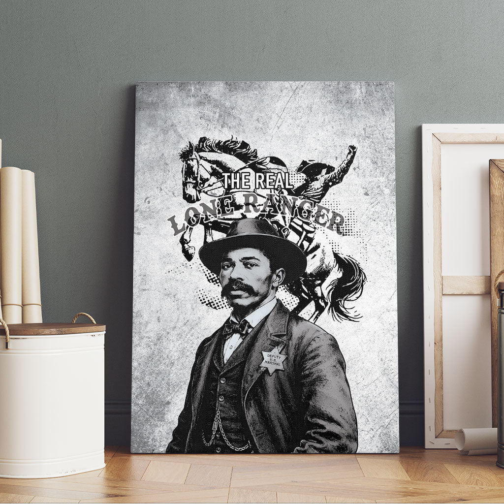 Black Cowboys - The Real Lone Ranger Reeves Canvas Wall Art