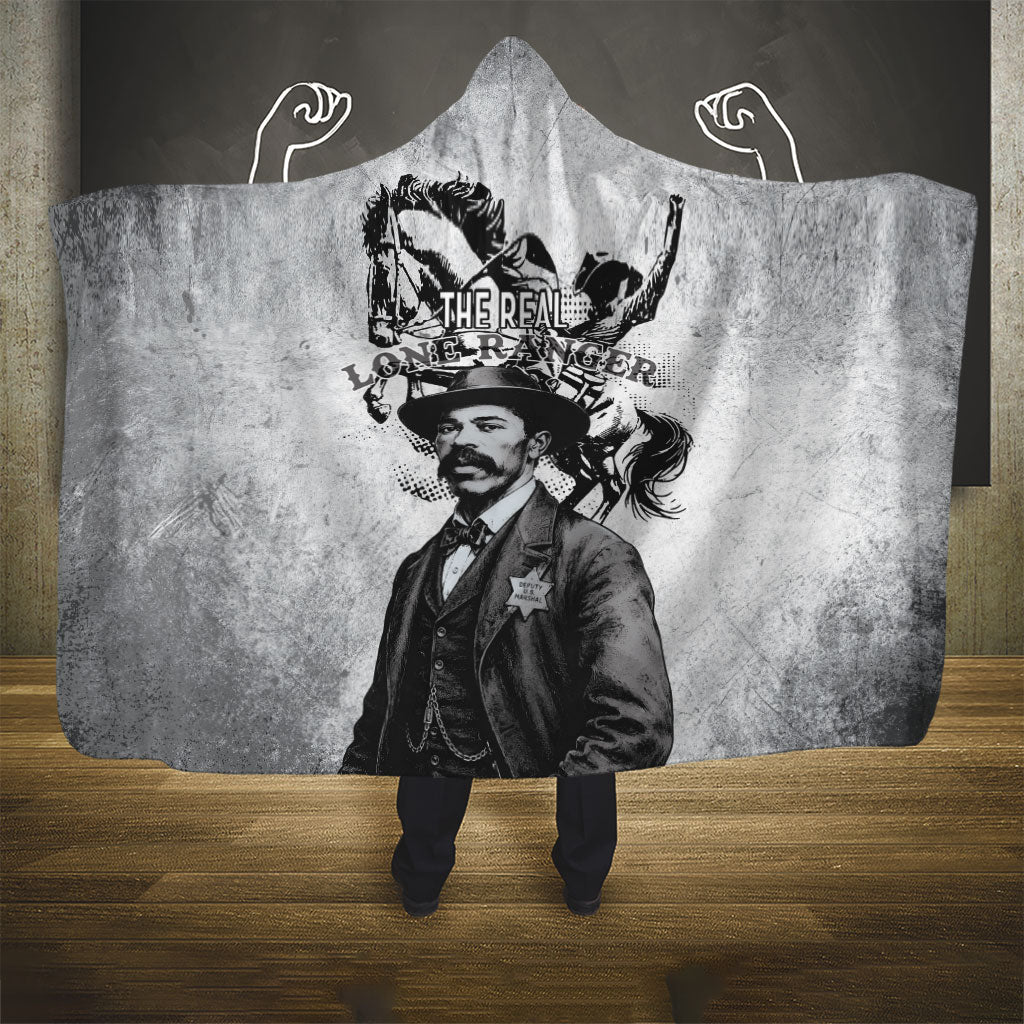Black Cowboys - The Real Lone Ranger Reeves Hooded Blanket