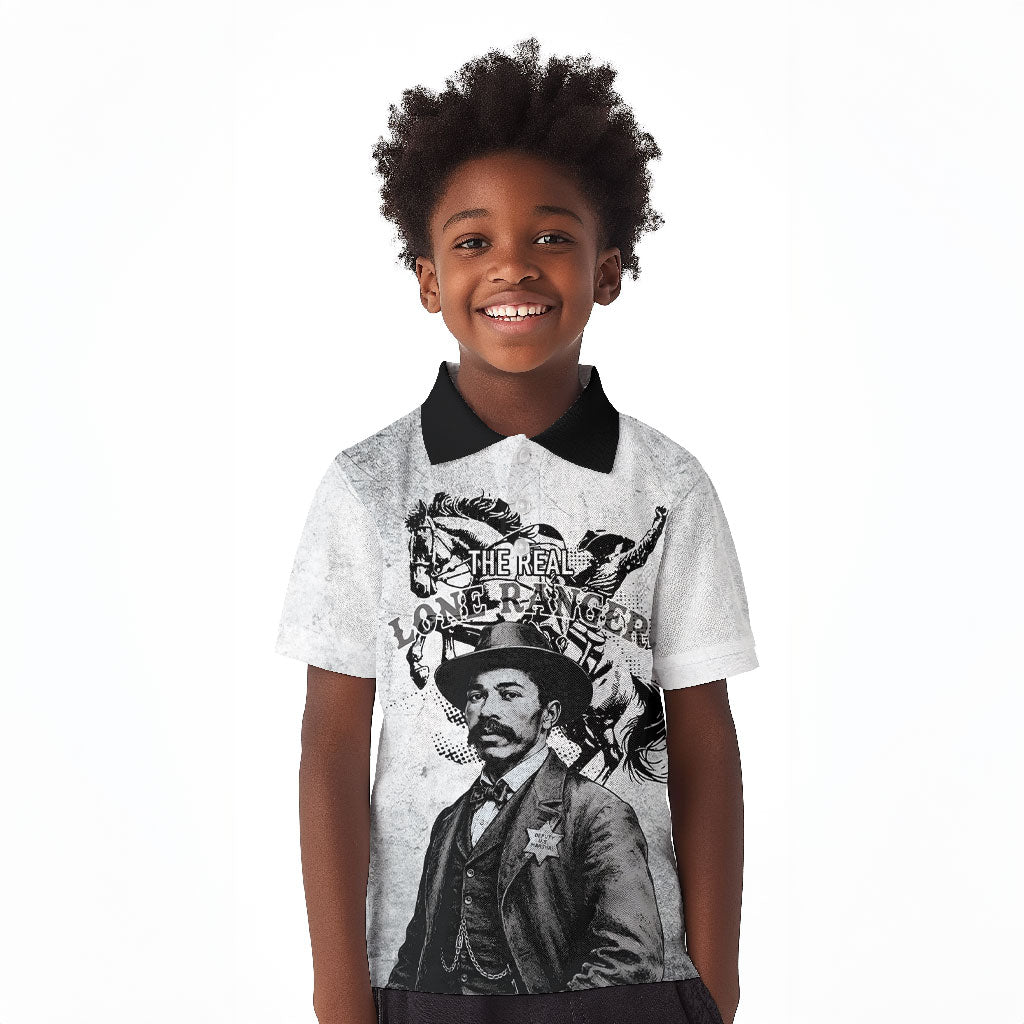 Black Cowboys - The Real Lone Ranger Reeves Kid Polo Shirt