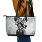Black Cowboys - The Real Lone Ranger Reeves Leather Tote Bag