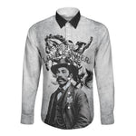 Black Cowboys - The Real Lone Ranger Reeves Long Sleeve Button Shirt