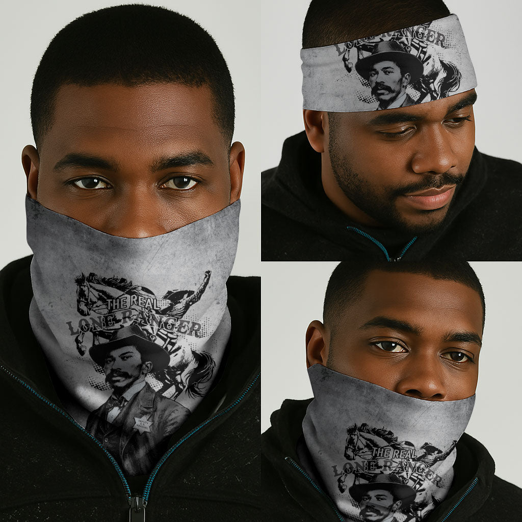 Black Cowboys - The Real Lone Ranger Reeves Neck Gaiter