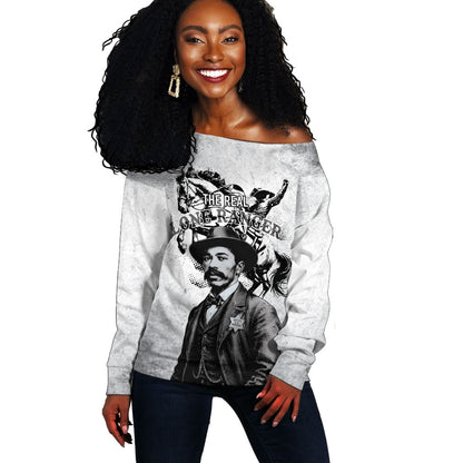 Black Cowboys - The Real Lone Ranger Reeves Off Shoulder Sweater