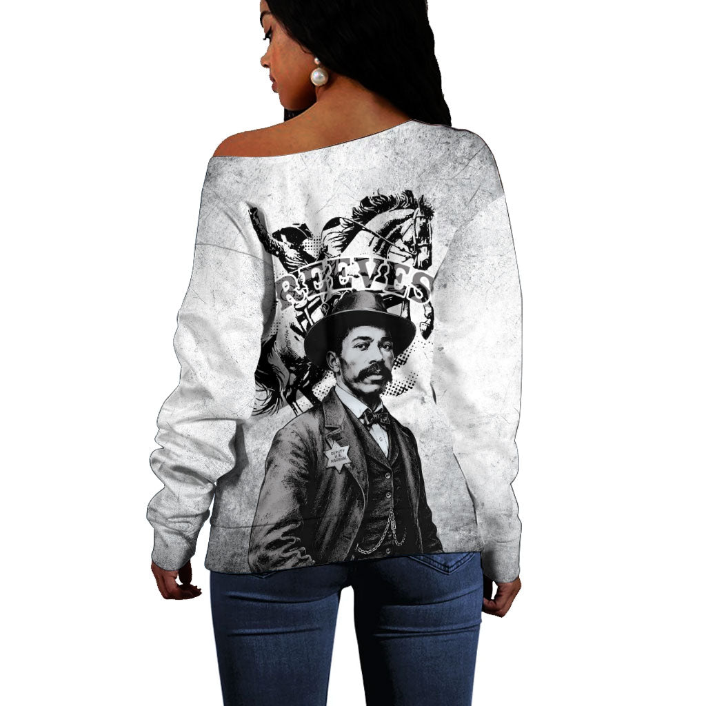 Black Cowboys - The Real Lone Ranger Reeves Off Shoulder Sweater