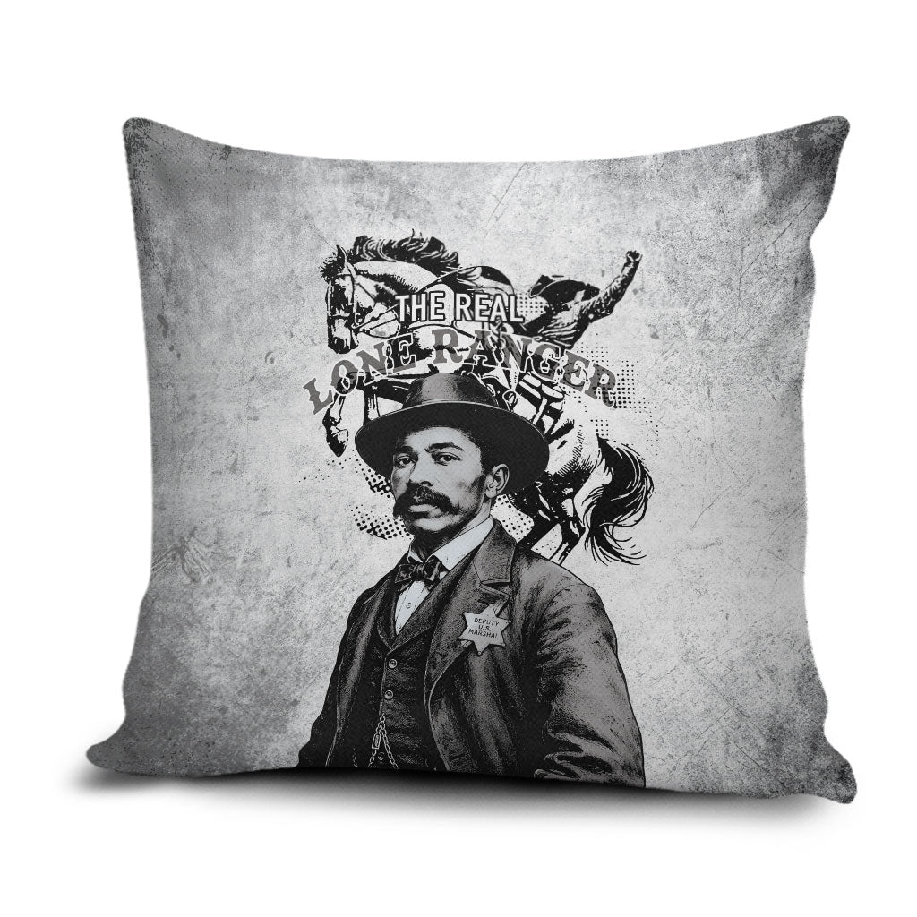 Black Cowboys - The Real Lone Ranger Reeves Pillow Cover