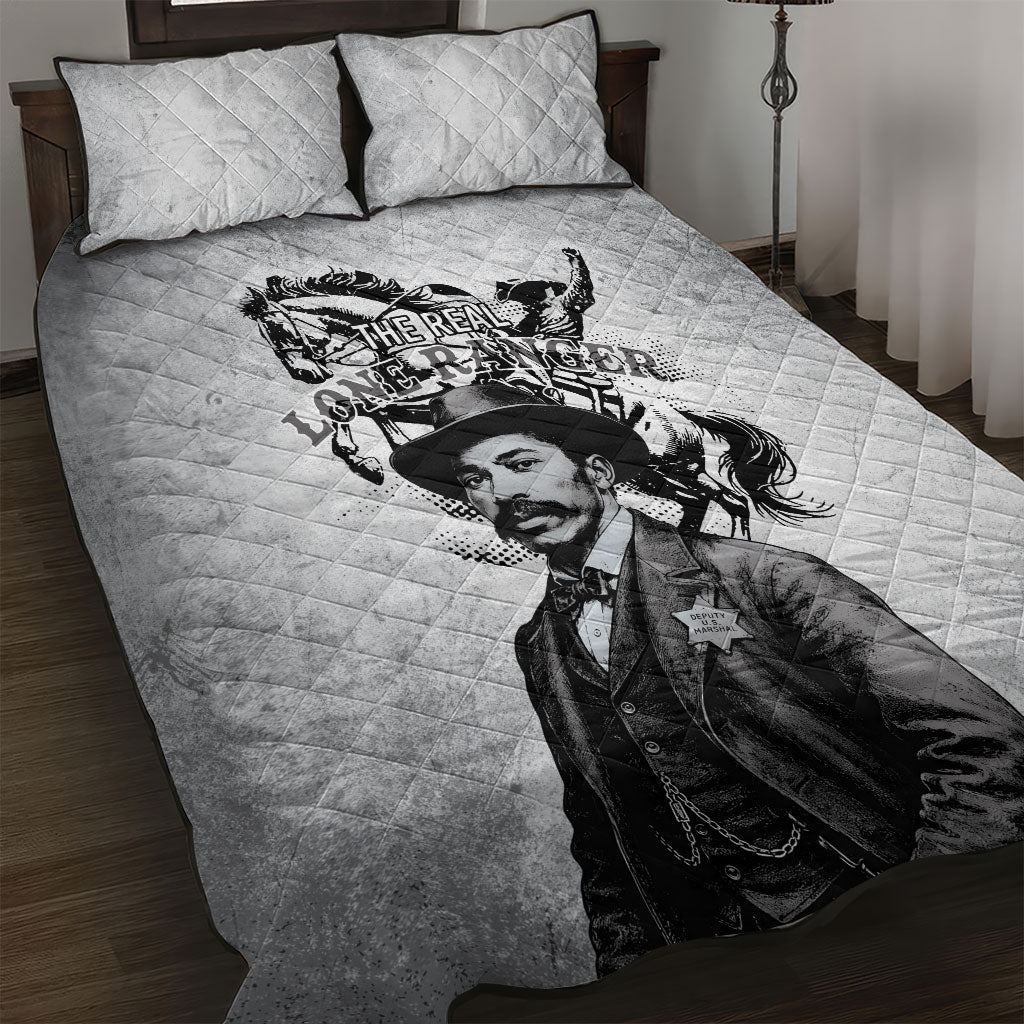 Black Cowboys - The Real Lone Ranger Reeves Quilt Bed Set