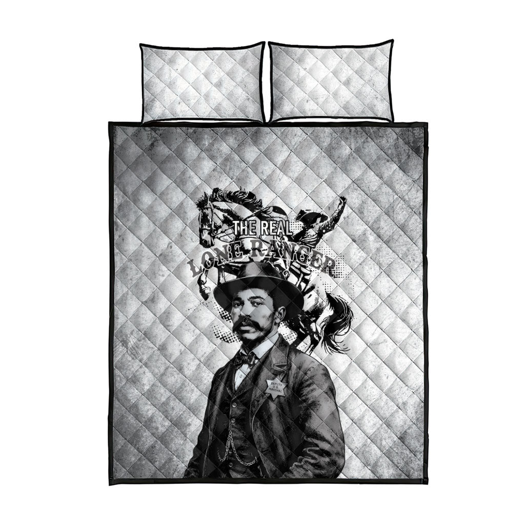 Black Cowboys - The Real Lone Ranger Reeves Quilt Bed Set