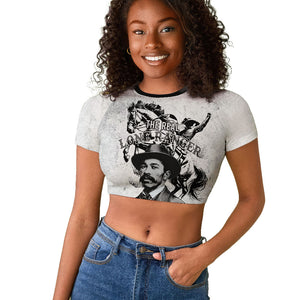Black Cowboys - The Real Lone Ranger Reeves Raglan Cropped T shirt