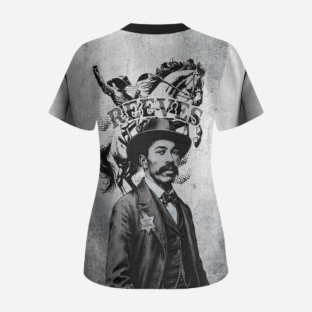 Black Cowboys - The Real Lone Ranger Reeves Scrub Top
