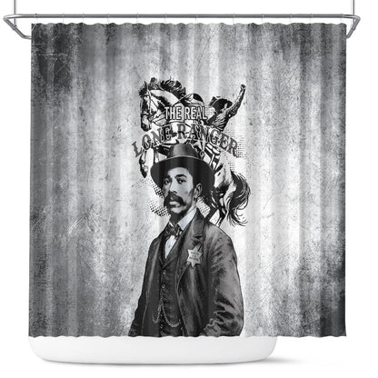 Black Cowboys - The Real Lone Ranger Reeves Shower Curtain