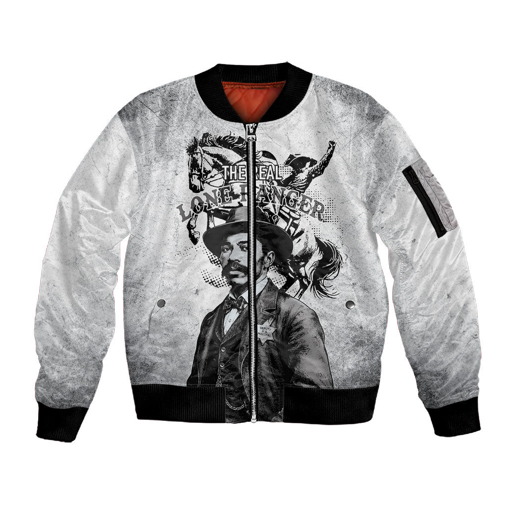 Black Cowboys - The Real Lone Ranger Reeves Sleeve Zip Bomber Jacket