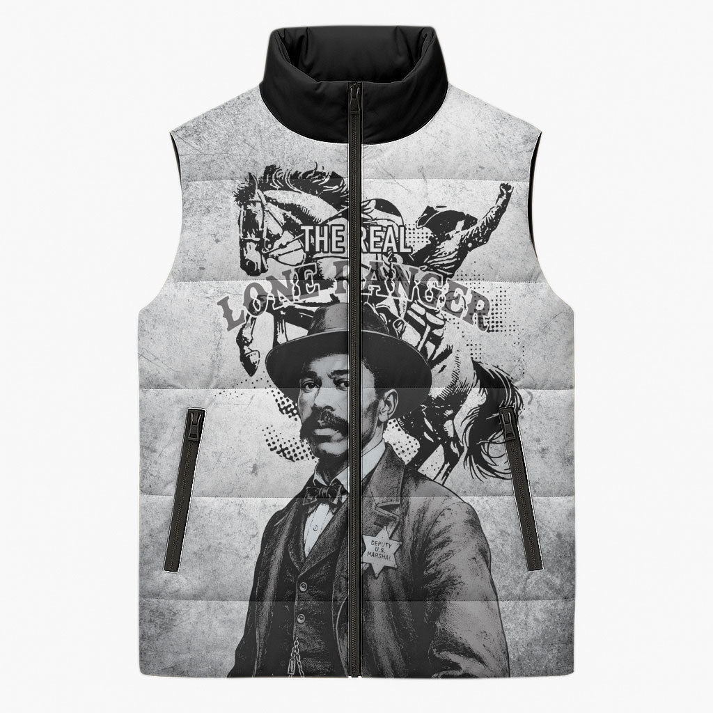 Black Cowboys - The Real Lone Ranger Reeves Sleeveless Puffer Jacket