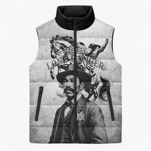 Black Cowboys - The Real Lone Ranger Reeves Sleeveless Puffer Jacket