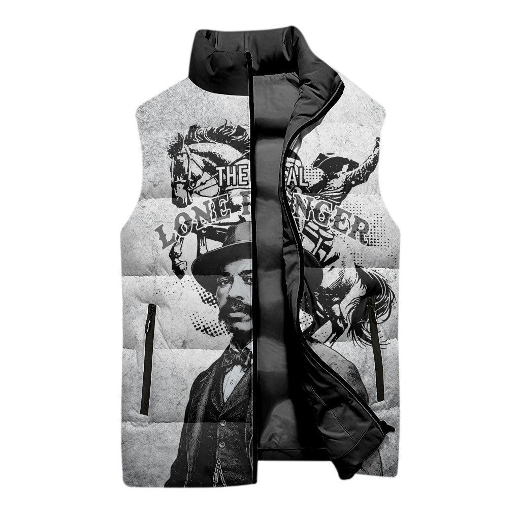 Black Cowboys - The Real Lone Ranger Reeves Sleeveless Puffer Jacket