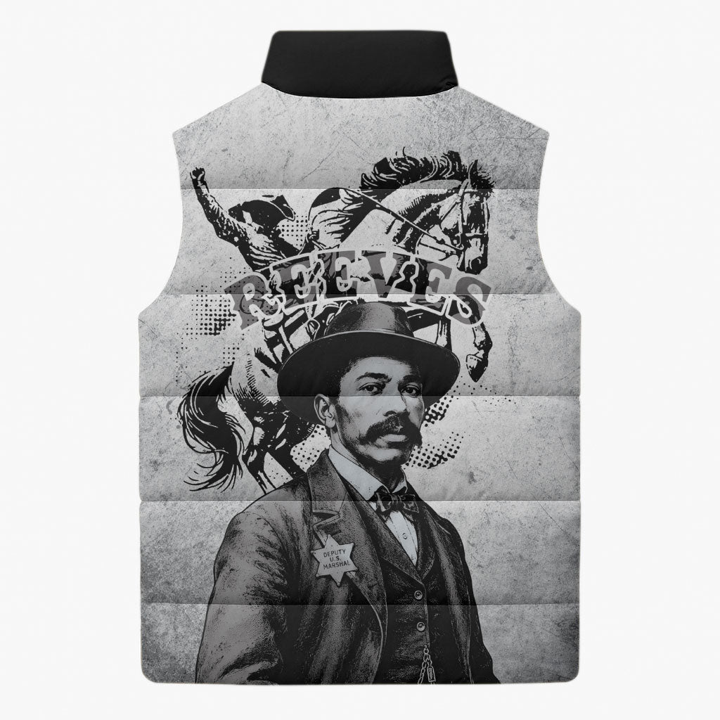 Black Cowboys - The Real Lone Ranger Reeves Sleeveless Puffer Jacket