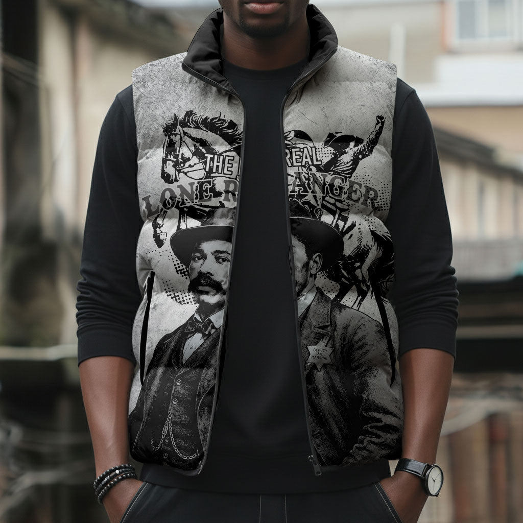 Black Cowboys - The Real Lone Ranger Reeves Sleeveless Puffer Jacket