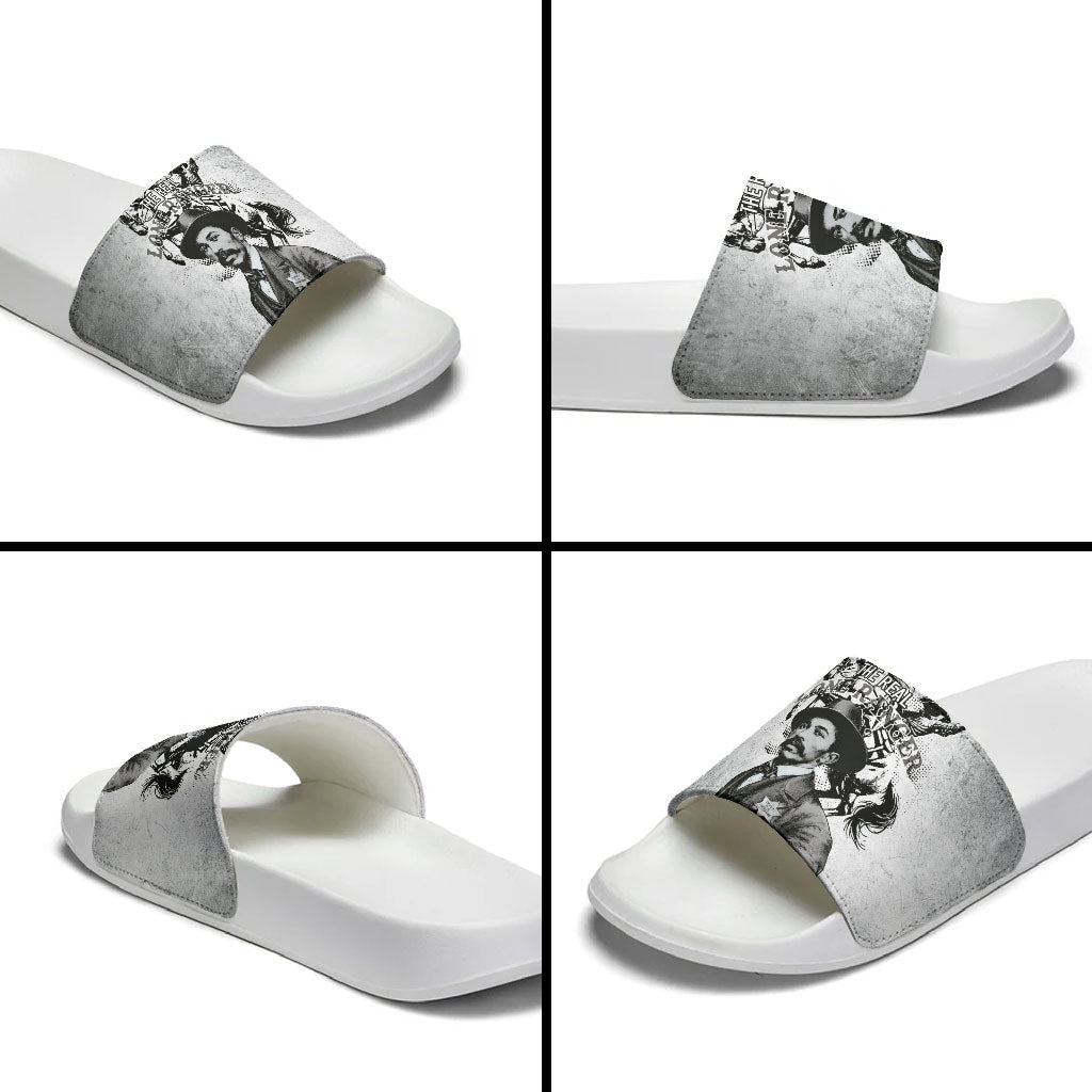 Black Cowboys - The Real Lone Ranger Reeves Slide Sandals