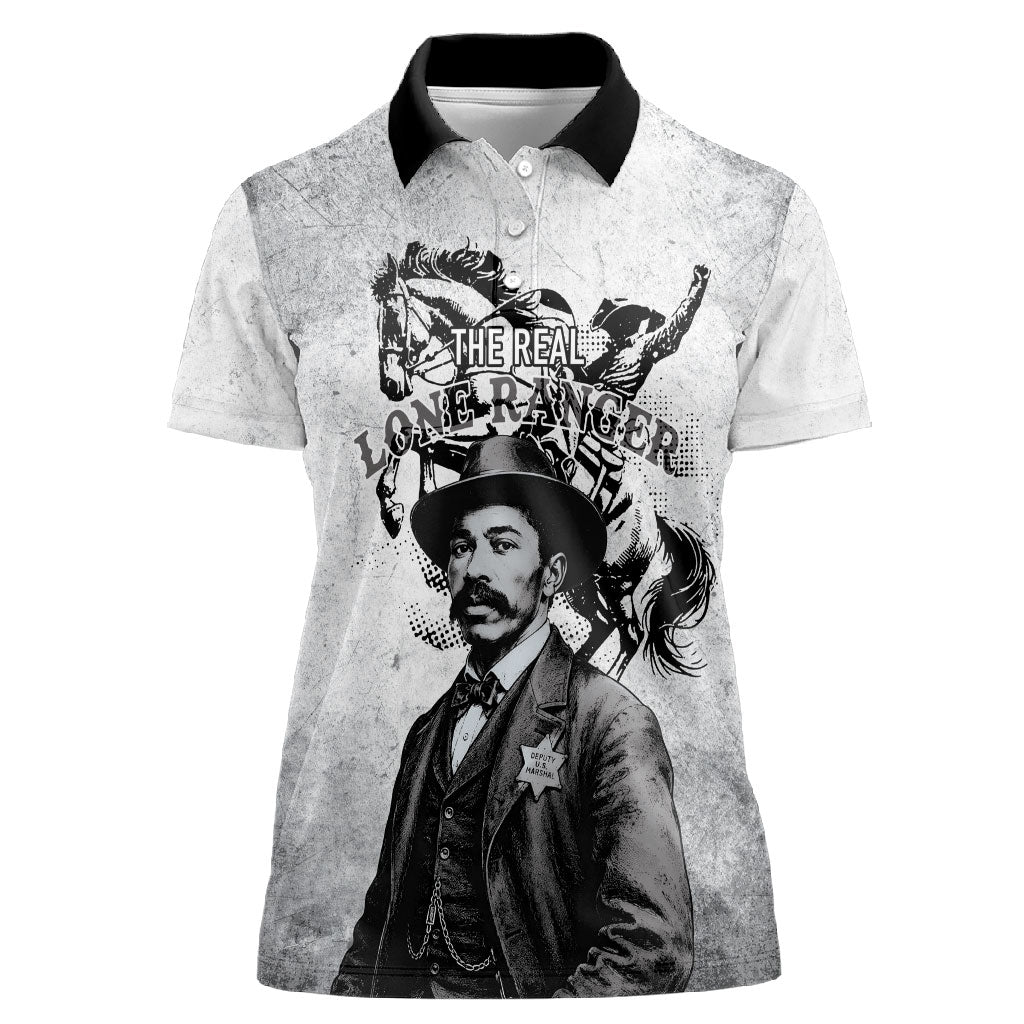 Black Cowboys - The Real Lone Ranger Reeves Women Polo Shirt