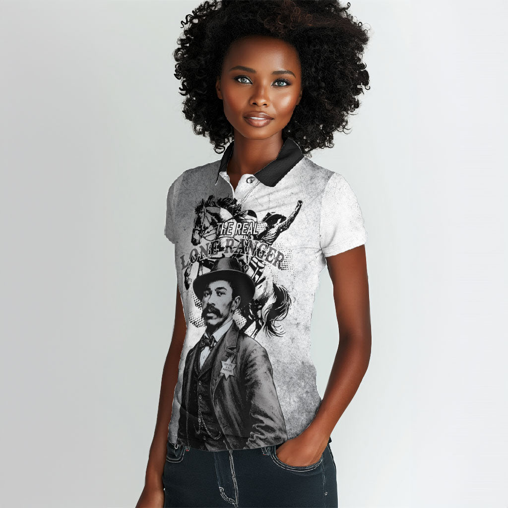Black Cowboys - The Real Lone Ranger Reeves Women Polo Shirt