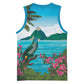 Afro-Saint Lucians Basketball Jersey Pitons Landscape LT7
