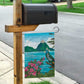 Afro-Saint Lucians Garden Flag Pitons Landscape