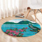 Afro-Saint Lucians Round Carpet Pitons Landscape