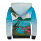 Afro-Saint Lucians Sherpa Hoodie Pitons Landscape