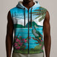 Afro-Saint Lucians Sleeveless Zip Hoodie Pitons Landscape - African Pride