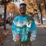 Afro-Saint Lucians Sweatshirt Pitons Landscape