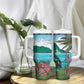 Afro-Saint Lucians Tumbler With Handle Pitons Landscape