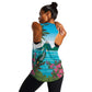 Afro-Saint Lucians Women Racerback Tank Pitons Landscape