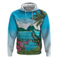 Afro-Saint Lucians Zip Hoodie Pitons Landscape